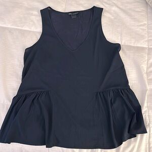 French Connection navy blue flowy tank
